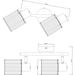 Plafon Arila - 2xE14 40W 845002-30 REALITY