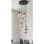 Lampa wisząca Arvene 6xE14 czarna 63417 ALFA