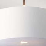 Lampa wisząca Balance – 1 źródło światła – Czarna / Polerowany nikiel BALANCE-P-BKPN Elstead Lighting