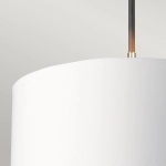 Lampa wisząca Balance – 1 źródło światła – Czarna / Polerowany nikiel BALANCE-P-BKPN Elstead Lighting