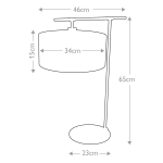 Lampa stołowa Balance – 1 źródło światła – Czarna / Polerowany nikiel BALANCE-TL-BKPN Elstead Lighting