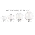 Komplet kloszy przezroczysty 15 BUBBLES GLASS SHADES SET 15 CLEAR AZ5878 AZZARDO