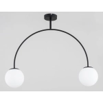 Lampa wisząca Bendo 2xE14 czarna 62514 ALFA