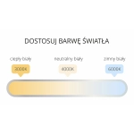 Ring plafon S czarny LP-909/1C S BK CCT LIGHT PRESTIGE ----- wysyłka 24H -----