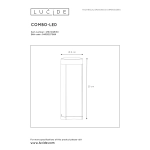 Lampa stojąca COMBO Bollard light zewnętrzna Ø 9 cm LED 1x7W 3000K IP54 czarny 27874/25/30Lucide - zdjęcie dodatkowe 3