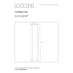 Lampa stojąca COMBO Bollard light zewnętrzna Ø 9 cm LED 1x7W 3000K IP54 czarny 27874/45/30 Lucide - zdjęcie dodatkowe 3