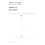 Lampa stojąca COMBO Bollard light zewnętrzna Ø 9 cm LED 1x7W 3000K IP54 czarny 27874/65/30 Lucide - zdjęcie dodatkowe 3