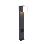 kinkiecik.pl Lampa stojąca z gniazdem elektrycznym CUBA 7193805118 IP54 LUTEC
