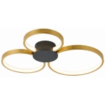 Plafon Condida LED czarny mat/złoty 641103-30 REALITY