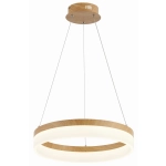 Cornelia - lampa wisząca 1 płomienna LED imitacja drewna 330601-11 REALITY