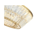 23047 CEILING LED LIGHT 38W 3000K METAL-CRYSTAL ANTIQUE BRASS Zambelis Lights
