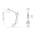 DANTE podłogowa czarna drewno 230V E27 25W R13653 Rendl light studio