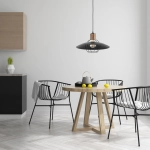Lampa wisząca DOMINO GRAFITOWA 1xE27 61251 ALFA