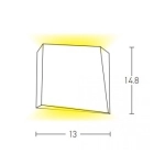 E114 OUTDOOR SCONCE LED 2X3W IP54 Zambelis Lights