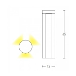 E132 OUTDOOR PILLAR LED 3X5W IP54 Zambelis Lights