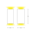 E151 OUTDOOR SCONCE 2XGU10 WHITE IP54 Zambelis Lights