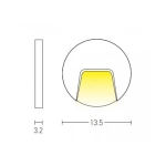 E183 OUTDOOR SCONCE LED 3W GRAPHITE IP54 Zambelis Lights