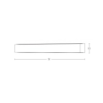 E227 OUTDOOR WALL LAMP 30W LED 3000K GRAPHITE IP65 Zambelis Lights