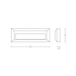 E229 OUTDOOR SCONCE 3W LED 3000K GRAPHITE IP65 Zambelis Lights