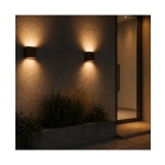 E238-27 OUTDOOR SCONCE LED 2X3W 2700K ALUMINUM BROWN IP65 Zambelis Lights