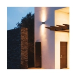 E238 OUTDOOR SCONCE 2X3W 3000K ALUMINUM GRAPHITE IP65 Zambelis Lights