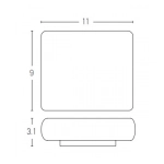 E238 OUTDOOR SCONCE 2X3W 3000K ALUMINUM GRAPHITE IP65 Zambelis Lights