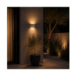E239-27 OUTDOOR SCONCE LED 2X6W 2700K ALUMINUM BROWN IP65 Zambelis Lights