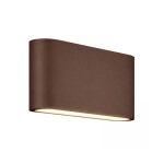 E239-27 OUTDOOR SCONCE LED 2X6W 2700K ALUMINUM BROWN IP65 Zambelis Lights