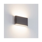 E239 OUTDOOR SCONCE 2X6W 3000K ALUMINUM GRAPHITE IP65 Zambelis Lights