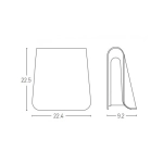 E245 OUTDOOR SCONCE LED 6W 3000K ALUMINUM GRAPHITE IP54 Zambelis Lights