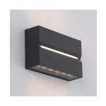 E272 OUTDOOR WALL LIGHT LED 15W 3000K ALUMINIUM GRAPHITE IP54 Zambelis Lights
