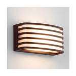 E275 OUTDOOR WALL LIGHT 1XE27 ALUMINIUM DARK BROWN IP54 Zambelis Lights
