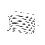 E275 OUTDOOR WALL LIGHT 1XE27 ALUMINIUM DARK BROWN IP54 Zambelis Lights
