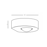 E278 OUTDOOR WALL LIGHT LED 9W 3000K ALUMINIUM GRAPHITE IP54 Zambelis Lights
