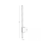 E287-27 OUTDOOR WALL LIGHT LED 12W 2700K ALUMINIUM SANDY BLACK IP65 Zambelis Lights