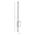 E287 OUTDOOR WALL LIGHT LED 12W 3000K ALUMINIUM GRAPHITE IP65 Zambelis Lights