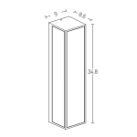 E296 OUTDOOR WALL LIGHT 2XE27 ALUMINUM GRAPHITE IP54 Zambelis Lights