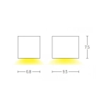 E306 OUTDOOR WALL LIGHT 1XGU10 ABS BLACK IP54 Zambelis Lights