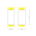 E307 OUTDOOR WALL LIGHT 2XGU10 ABS BLACK IP54 Zambelis Lights