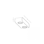 E315 OUTDOOR WALL LIGHT LED 10W 3000K ALUMINIUM GRAPHITE IP54 Zambelis Lights
