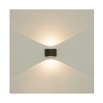 E317 OUTDOOR WALL LIGHT LED 2X5W 3000K ALUMINIUM GRAPHITE IP54 Zambelis Lights