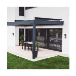 E318 OUTDOOR WALL LIGHT LED 10W 3000K ALUMINIUM BLACK IP54 Zambelis Lights