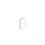 E318 OUTDOOR WALL LIGHT LED 10W 3000K ALUMINIUM BLACK IP54 Zambelis Lights