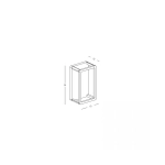 E336 OUTDOOR WALL LIGHT LED 8W 3000K ALUMINIUM GRAPHITE IP65 Zambelis Lights