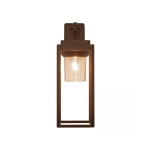 E343 OUTDOOR SCONCE LIGHT E27 MAX 15W ALUMINIUM BROWN IP65 Zambelis Lights