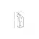 E343 OUTDOOR SCONCE LIGHT E27 MAX 15W ALUMINIUM BROWN IP65 Zambelis Lights