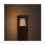 E345-27 OUTDOOR BOLLARD LED 10W 2700K ALUMINIUM BROWN Zambelis Lights