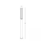 E348 OUTDOOR LAMP POST LED 17W 3000Κ ALUMINIUM GRAPHITE IP65 Zambelis Lights