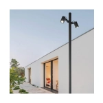 E405 OUTDOOR LAMP POST LED 17W 3000K BLACK ALUMINIUM IP65 Zambelis Lights