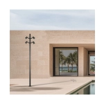 E406 OUTDOOR LAMP POST LED 35W 3000K BLACK ALUMINIUM IP65 Zambelis Lights